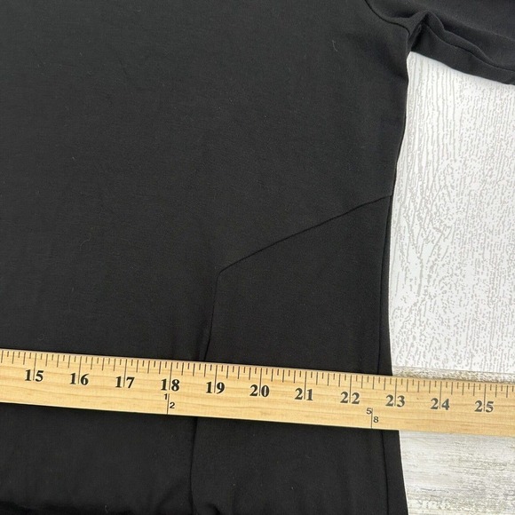 BETABRAND The Sweatshirt Silk Modal Travel A Line Swing Dress Black Size XXL - Picture 12 of 15